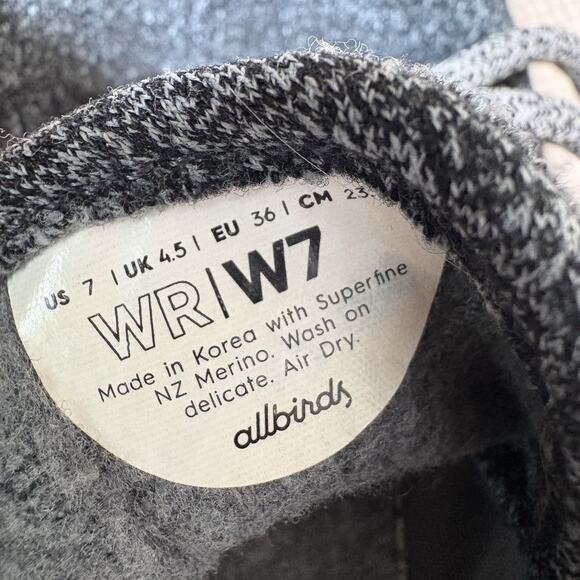 Allbirds Wool Runners Women’s Size 7 Athletic Sneakers Merino Wool Washable - Picture 10 of 10